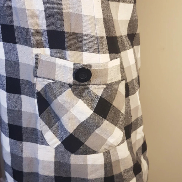 Mavi jeans flannel gingham mini  pinafore dress - Picture 4 of 10